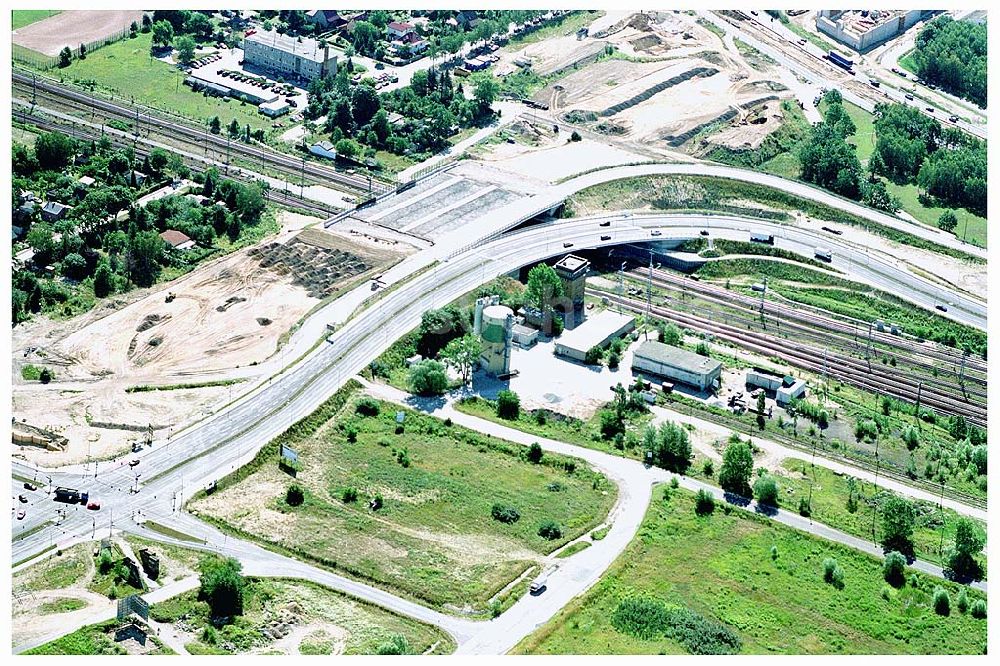 Luftbild Schönefeld - Schönefeld Autobahnbrücke