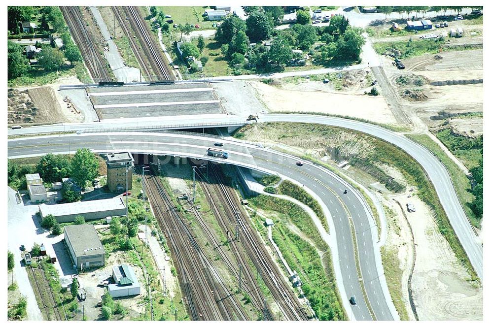 Schönefeld aus der Vogelperspektive: Schönefeld Autobahnbrücke