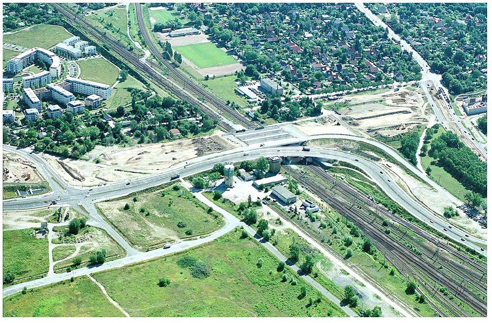 Luftbild Schönefeld - Schönefeld Autobahnbrücke