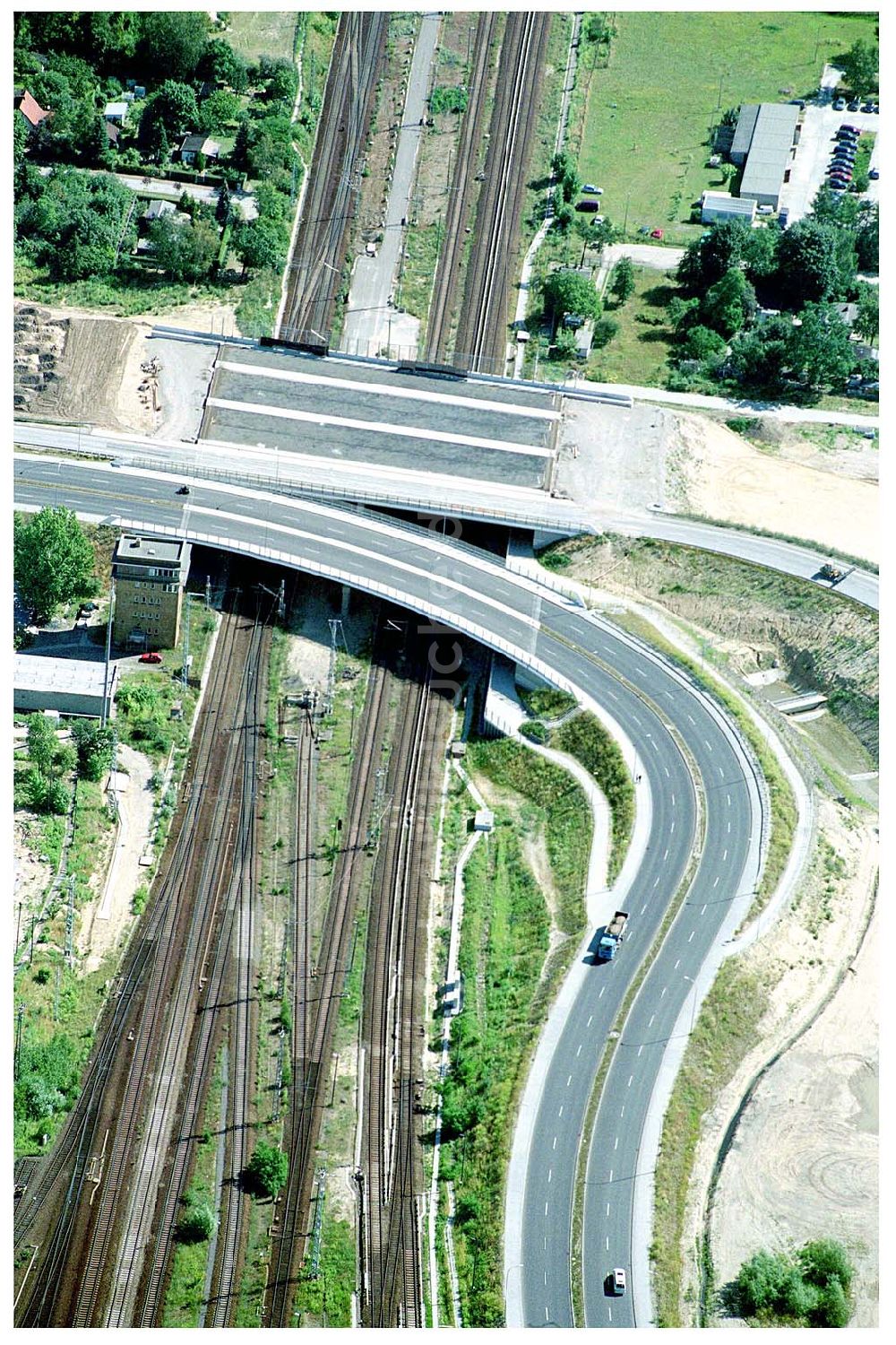 Luftaufnahme Schönefeld - Schönefeld Autobahnbrücke