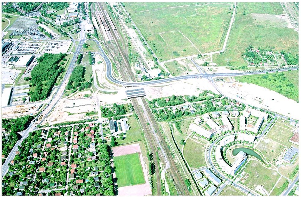 Luftaufnahme Schönefeld - Schönefeld Autobahnbrücke