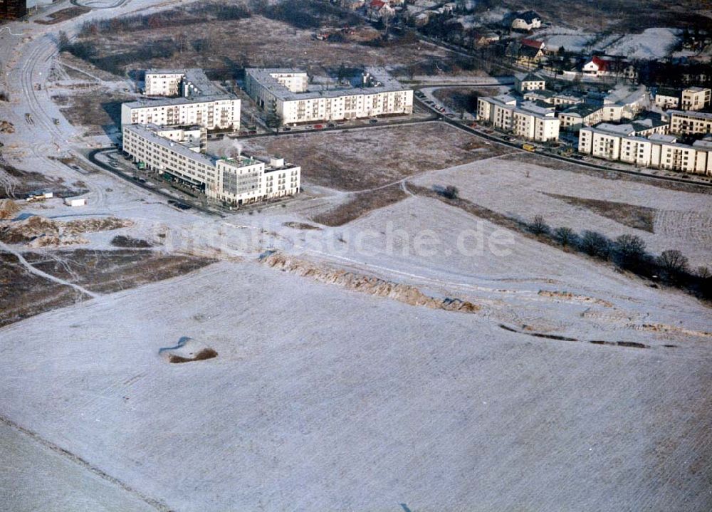 Luftbild Schönefeld - Schönefeld-Brandenburg Gewerbe- und Wohngebiet Roncasa der HVB Projekt GmbH westlich des S- und Fernbahnhofes Schönefeld 08