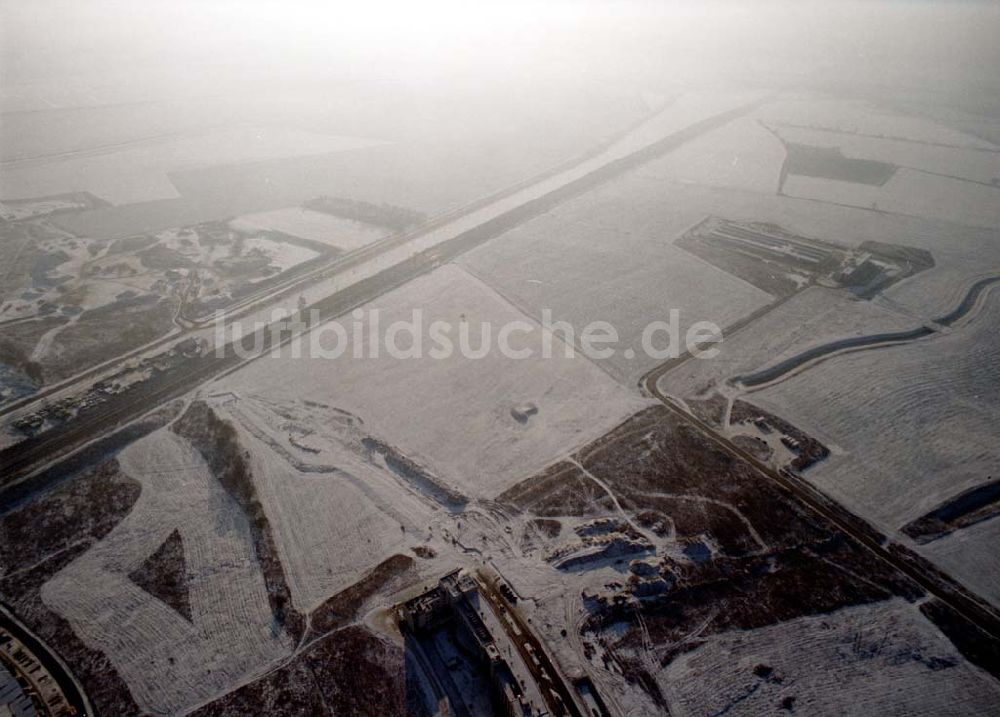 Luftbild Schönefeld /BRB - Schönefeld-Brandenburg Gewerbe- und Wohngebiet Roncasa der HVB Projekt GmbH westlich des S- und Fernbahnhofes Schönefeld 08