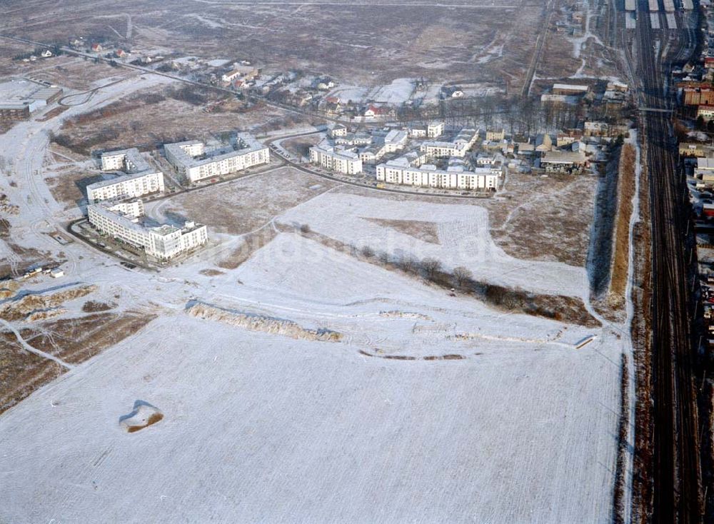 Luftbild Schönefeld - Schönefeld-Brandenburg Gewerbe- und Wohngebiet Roncasa der HVB Projekt GmbH westlich des S- und Fernbahnhofes Schönefeld 08