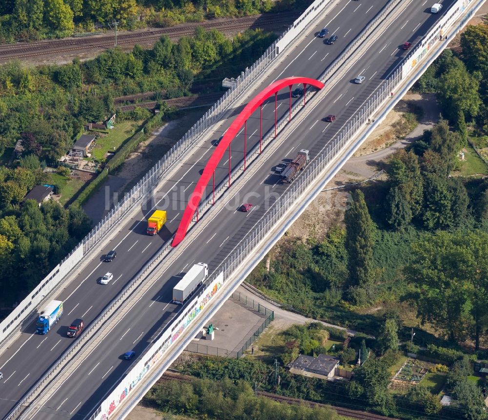 Luftaufnahme Dortmund - Schnettkerbrücke in Dortmund im Bundesland Nordrhein-Westfalen