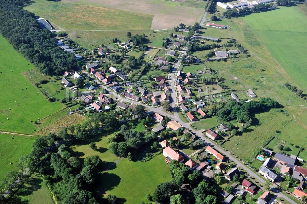 Schreymühle aus der Vogelperspektive: Schreymühle im Bundesland Brandenburg