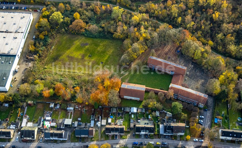 Ellinghorst aus der Vogelperspektive: Schulgebäude Albert-Schweitzer-Schule in Ellinghorst im Bundesland Nordrhein-Westfalen, Deutschland