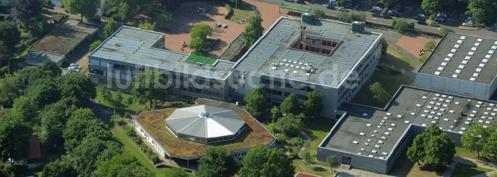 Luftaufnahme Gütersloh - Schulgebäude der Anne-Frank-Schule in Gütersloh im Bundesland Nordrhein-Westfalen