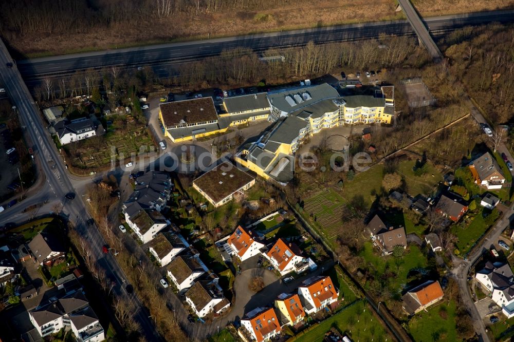 Luftbild Witten - Schulgebäude der Blote-Vogel-Schule in Witten im Bundesland Nordrhein-Westfalen