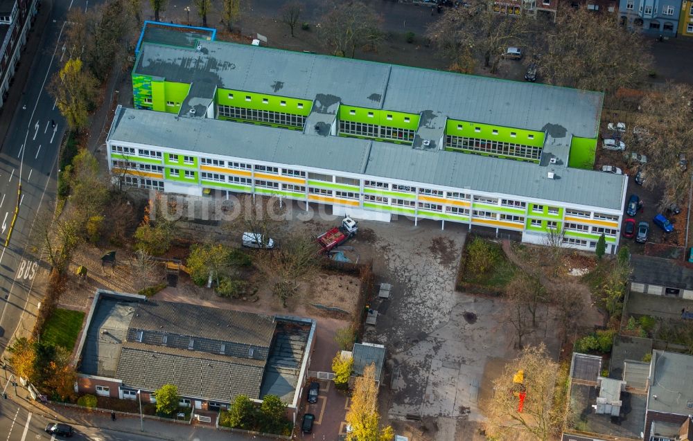 Luftaufnahme Oberhausen - Schulgebäude der Brüder-Grimm-Schule an der Lothringer Straße in Oberhausen im Bundesland Nordrhein-Westfalen