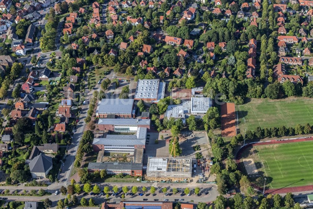 Luftbild Stade - Schulgebäude Camper Höhe in Stade im Bundesland Niedersachsen, Deutschland