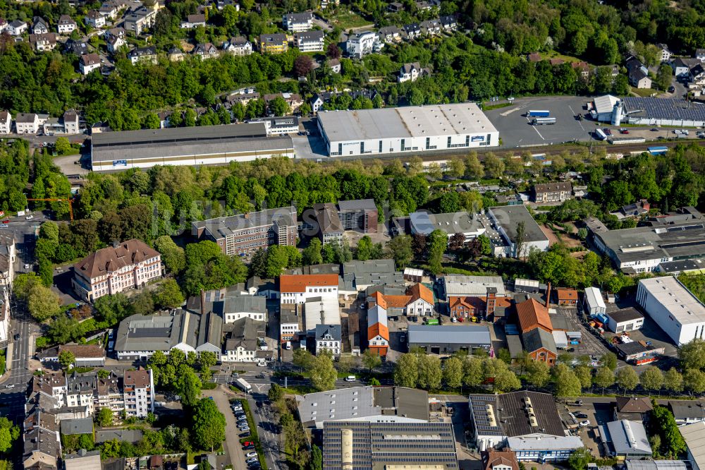 Luftbild Hagen - Schulgebäude der Christian-Rohlfs-Gymnasium Hagen in Hagen im Bundesland Nordrhein-Westfalen, Deutschland