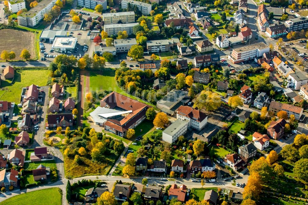 Luftbild Hamm - Schulgebäude der Falkschule in Hamm im Bundesland Nordrhein-Westfalen