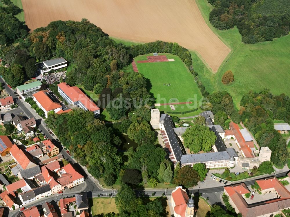 Luftbild Gaibach - Schulgebäude des Franken- Landschulheimes im Schloss Gaibach im Bundesland Bayern, Deutschland