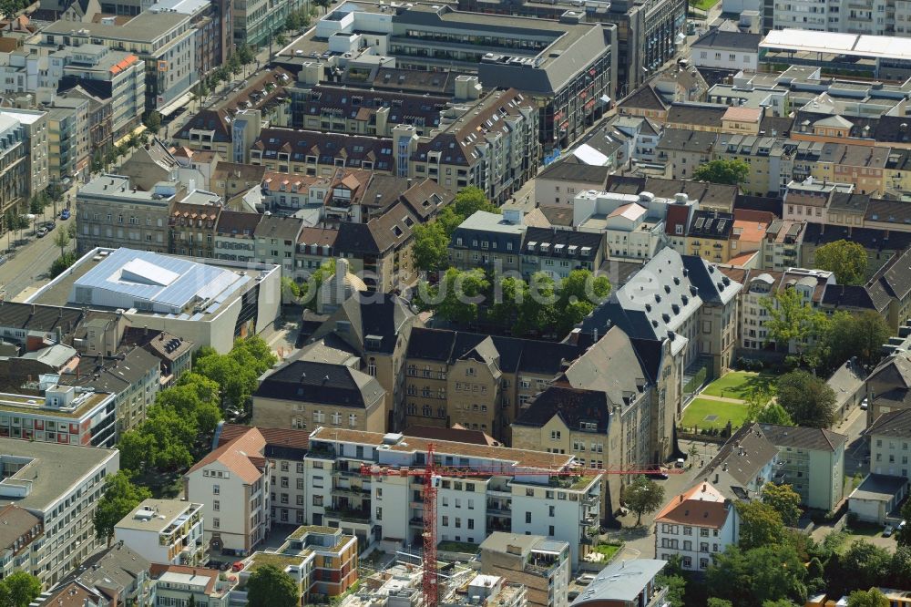 Luftbild Ludwigshafen am Rhein - Schulgebäude der Friedrich-List-Schule C6 1 in Ludwigshafen am Rhein im Bundesland Rheinland-Pfalz