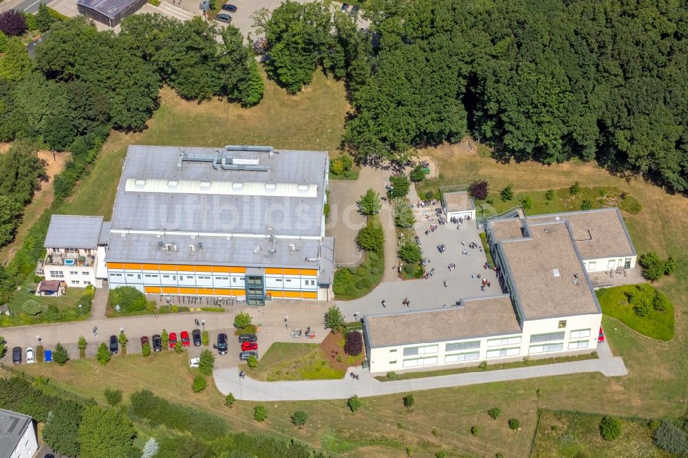 Wetter (Ruhr) von oben - Schulgebäude der Georg-Müller-Schule in Wetter (Ruhr) im Bundesland Nordrhein-Westfalen, Deutschland