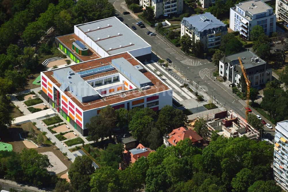 Leipzig aus der Vogelperspektive: Schulgebäude der Gerda-Taro-Schule an der Telemannstraße im Ortsteil Mitte in Leipzig im Bundesland Sachsen, Deutschland