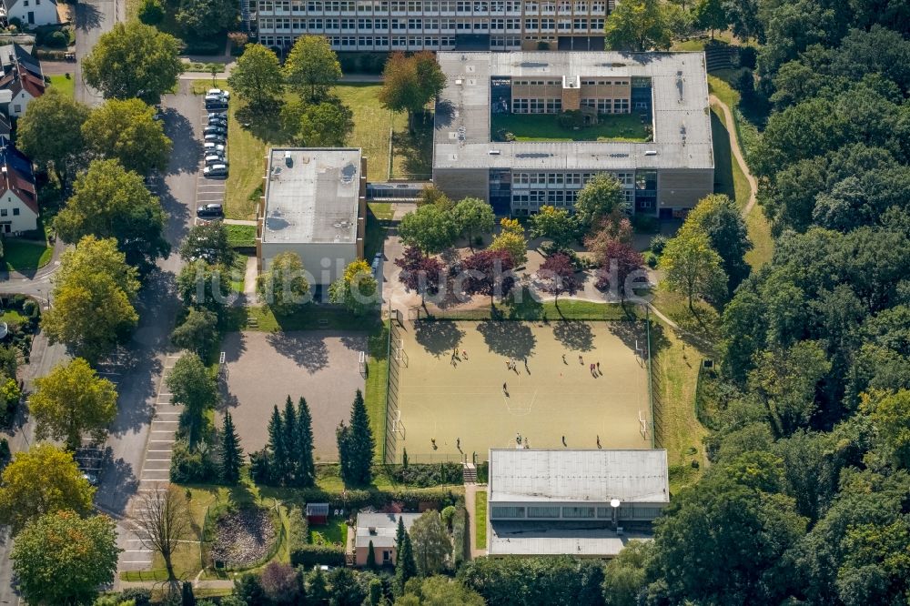 Luftaufnahme Dortmund - Schulgebäude der Gesamtschule Brünninghausen in Dortmund im Bundesland Nordrhein-Westfalen, Deutschland