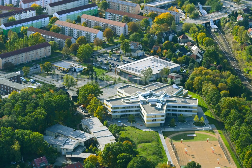 Luftbild Teltow - Schulgebäude Grace-Hopper- Gesamtschule in Teltow im Bundesland Brandenburg, Deutschland