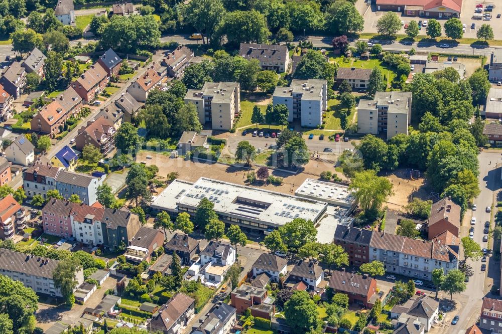 Luftbild Herne - Schulgebäude der Grundschule an der Claudiusstraße im Ortsteil Wanne-Eickel in Herne im Bundesland Nordrhein-Westfalen, Deutschland