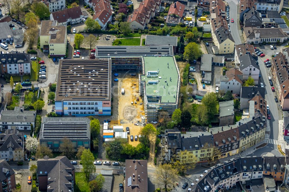 Luftbild Witten - Schulgebäude des Gymnasium Albert-Martmöller-Gymnasium in Witten im Bundesland Nordrhein-Westfalen, Deutschland