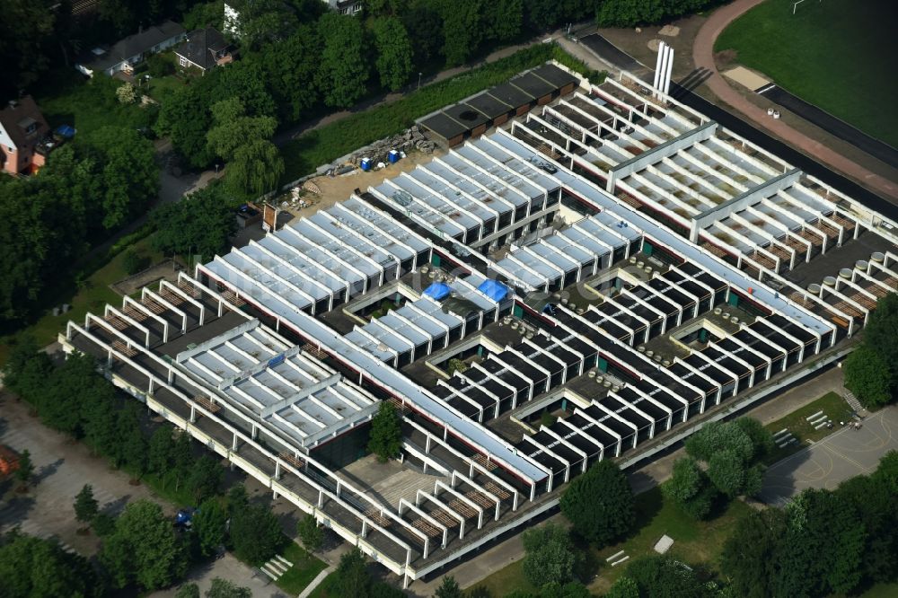 Luftbild Hamburg - Schulgebäude des Gymnasium Christianeum an der Otto-Ernst-Straße in Hamburg