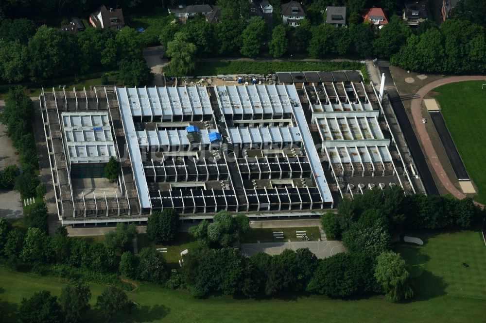 Luftbild Hamburg - Schulgebäude des Gymnasium Christianeum an der Otto-Ernst-Straße in Hamburg