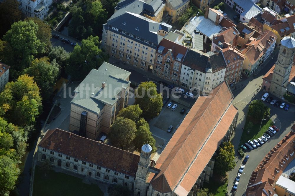 Luftaufnahme Erfurt - Schulgebäude des Gymnasium Evangelisches Ratsgymnasium an der Meister-Eckehart-Straße in Erfurt im Bundesland Thüringen