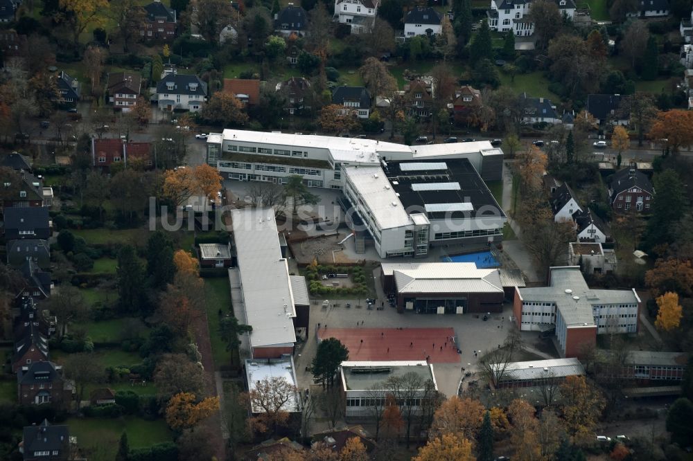 Luftbild Hamburg - Schulgebäude der Gymnasium Othmarschen an der Walderseestraße im Ortsteil Othmarschen in Hamburg