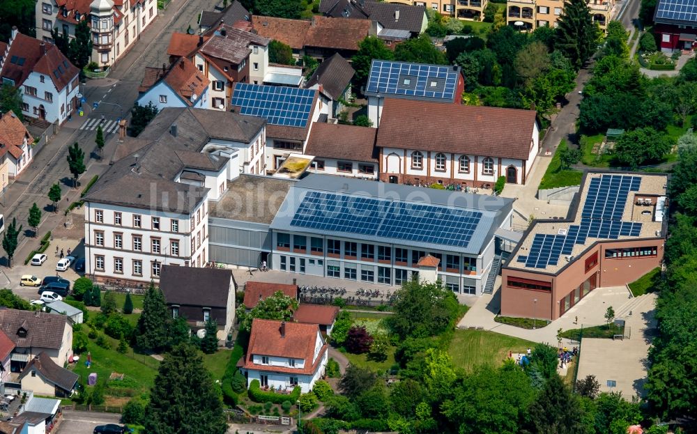 Luftbild Ettenheim - Schulgebäude des Gymnasium der Stadt Ettenheim in Ettenheim im Bundesland Baden-Württemberg, Deutschland