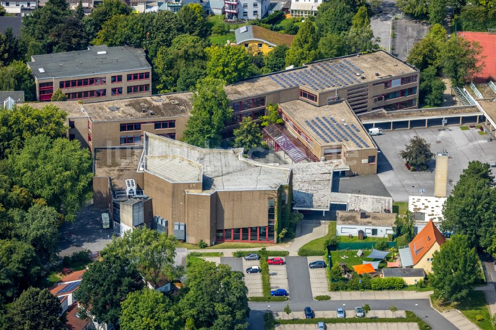 Luftbild Kamen - Schulgebäude des Gymnasium Städtisches Gymnasium Kamen an der Hammer Straße in Kamen im Bundesland Nordrhein-Westfalen, Deutschland