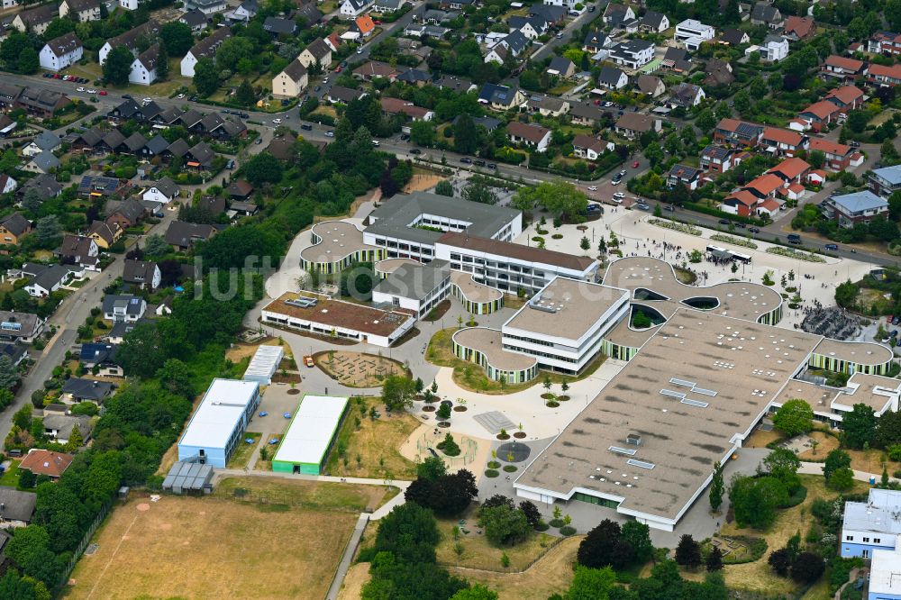 Luftaufnahme Wolfsburg - Schulgebäude des Gymnasium in Wolfsburg im Bundesland Niedersachsen, Deutschland