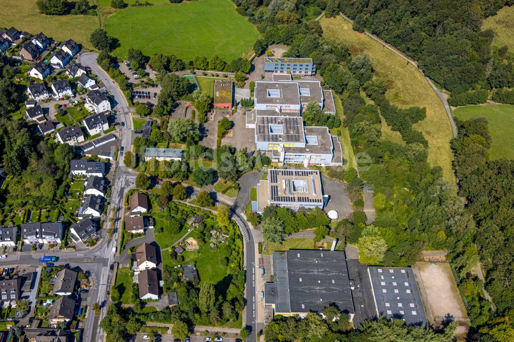 Luftbild Gevelsberg - Schulgebäude der Hauptschule Gevelsberg und des Städtischen Gymnasium Gevelsberg in Gevelsberg im Bundesland Nordrhein-Westfalen, Deutschland