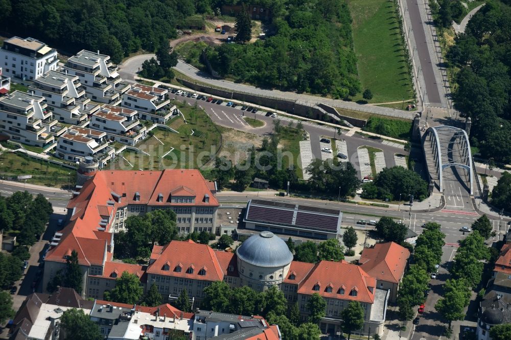 Luftaufnahme Magdeburg - Schulgebäude des Hegel-Gymnasium Magdeburg in Magdeburg im Bundesland Sachsen-Anhalt