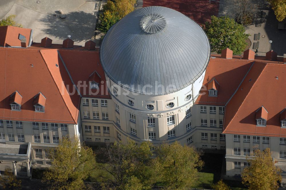 Magdeburg aus der Vogelperspektive: Schulgebäude Hegel - Gymnasium in Magdeburg im Bundesland Sachsen-Anhalt, Deutschland