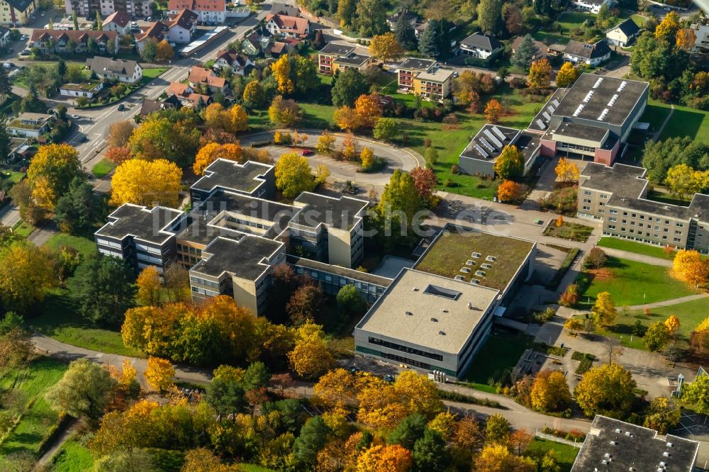 Luftaufnahme Ettenheim - Schulgebäude der Heimschule Sankt Landolin in Ettenheim im Bundesland Baden-Württemberg, Deutschland