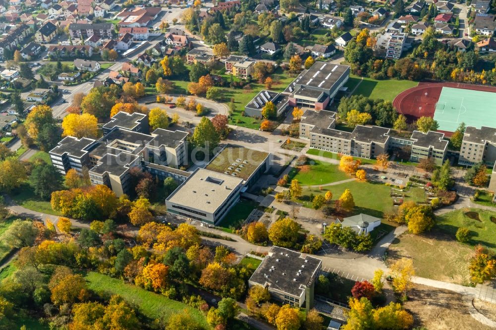 Ettenheim aus der Vogelperspektive: Schulgebäude der Heimschule Sankt Landolin in Ettenheim im Bundesland Baden-Württemberg, Deutschland