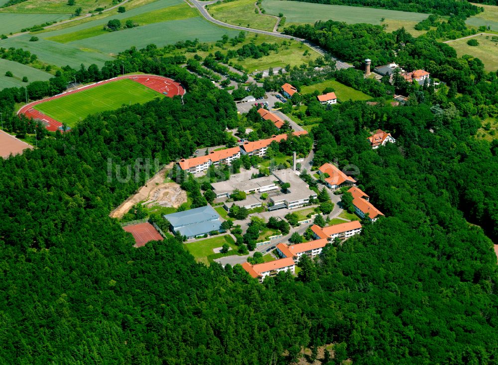 Kirchheimbolanden von oben - Schulgebäude der Hermann-Nohl-Schule in Kirchheimbolanden im Bundesland Rheinland-Pfalz, Deutschland