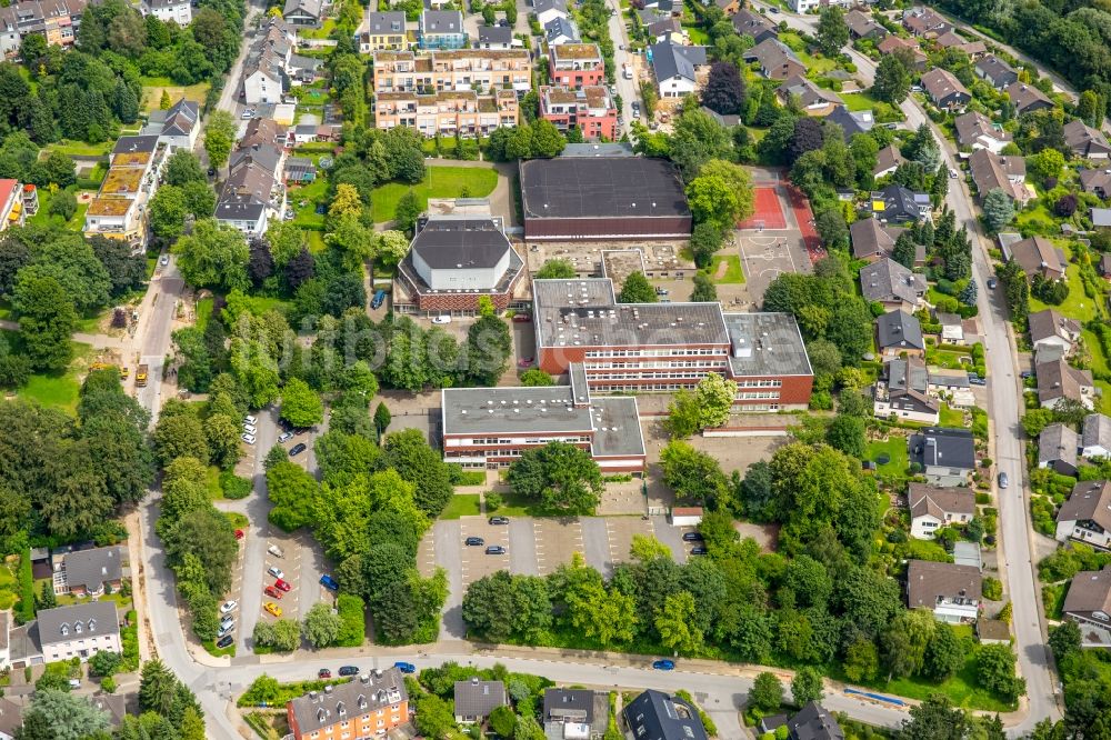 Luftaufnahme Heiligenhaus - Schulgebäude des Immanuel- Kant- Gymnasiums in Heiligenhaus im Bundesland Nordrhein-Westfalen