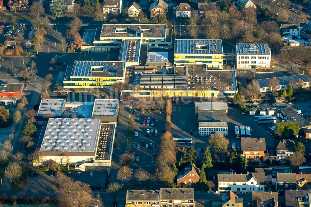 Luftaufnahme Haltern am See - Schulgebäude des Joseph-König-Gymnasium und der Alexander-Lebenstein-Realschule in Haltern am See im Bundesland Nordrhein-Westfalen