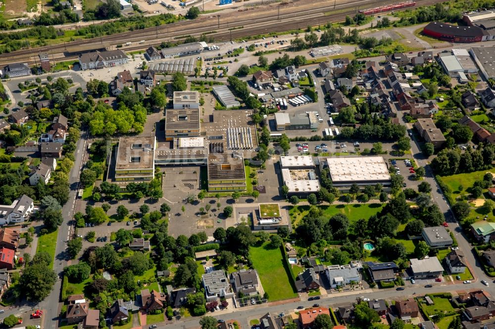 Luftaufnahme Haltern am See - Schulgebäude des Joseph- König- Gymnasiums in Haltern am See im Bundesland Nordrhein-Westfalen