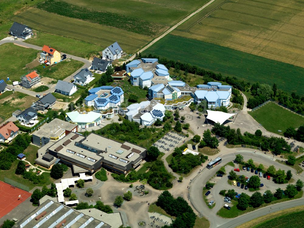 Dußlingen von oben - Schulgebäude des Karl-von-Frisch-Gymnasium in Dußlingen im Bundesland Baden-Württemberg, Deutschland