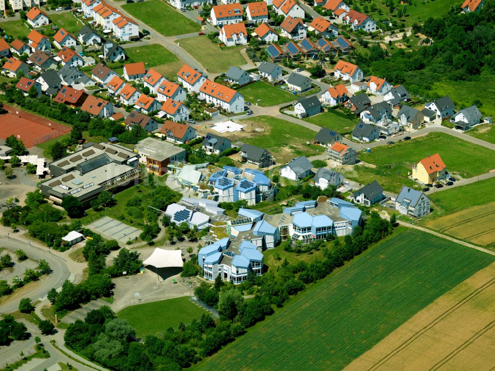 Dußlingen von oben - Schulgebäude des Karl-von-Frisch-Gymnasium in Dußlingen im Bundesland Baden-Württemberg, Deutschland