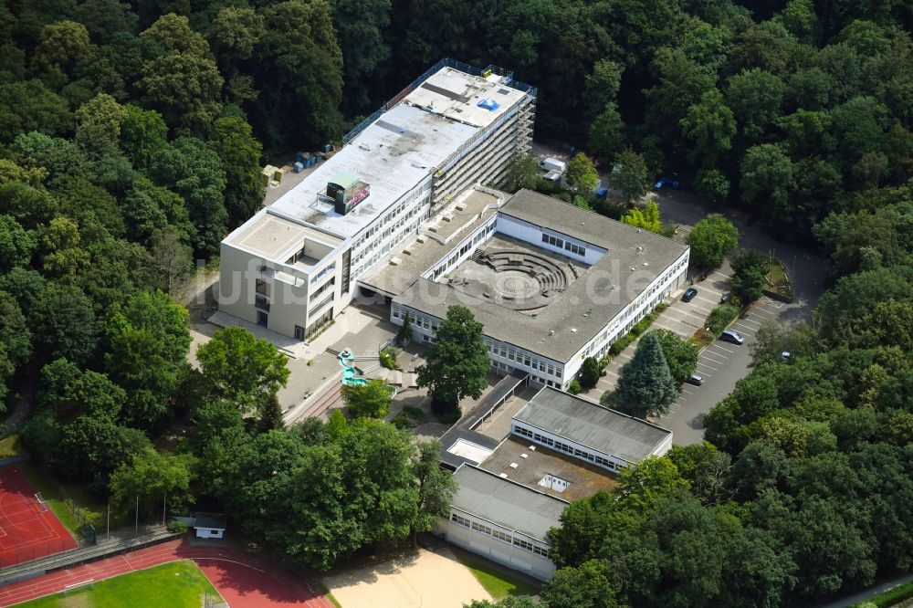 Luftbild Aschaffenburg - Schulgebäude des Kronberg-Gymnasiums in Aschaffenburg im Bundesland Bayern, Deutschland