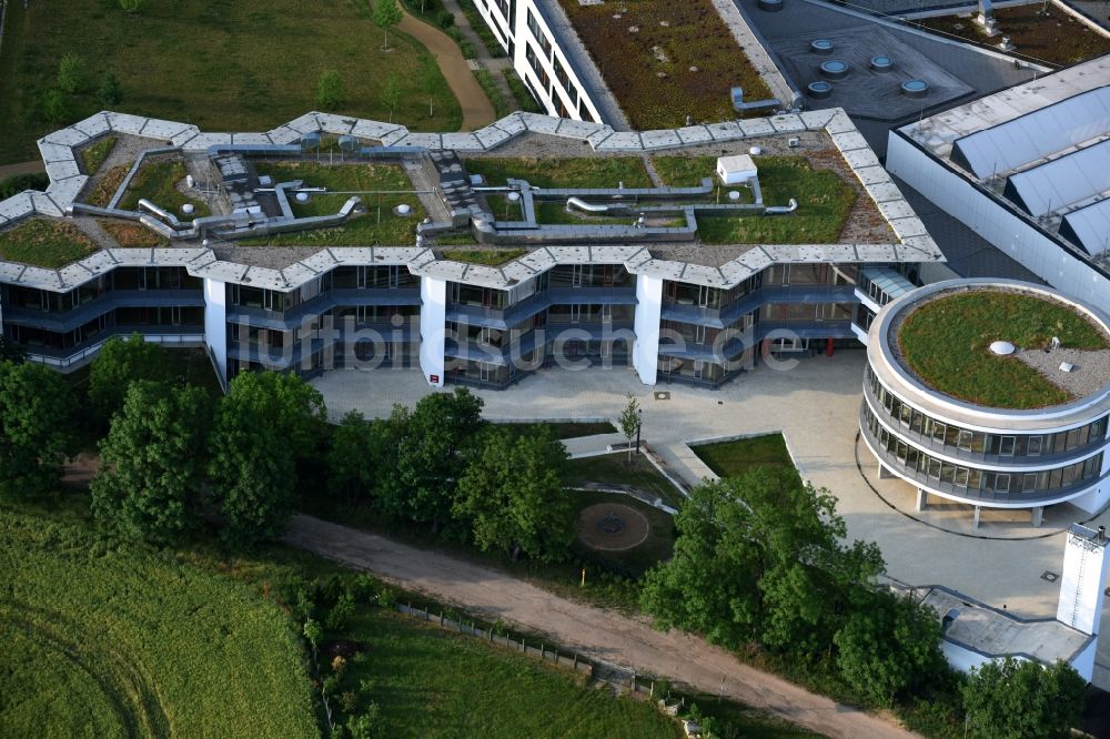 Mühlenbecker Land von oben - Schulgebäude der Käthe-Kollwitz-Gesamtschule am Kirschweg in Mühlenbecker Land im Bundesland Brandenburg