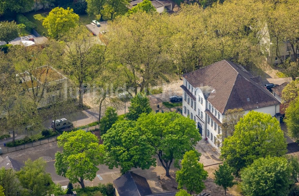 Gelsenkirchen von oben - Schulgebäude Lindenschule im Ortsteil Buer in Gelsenkirchen im Bundesland Nordrhein-Westfalen, Deutschland