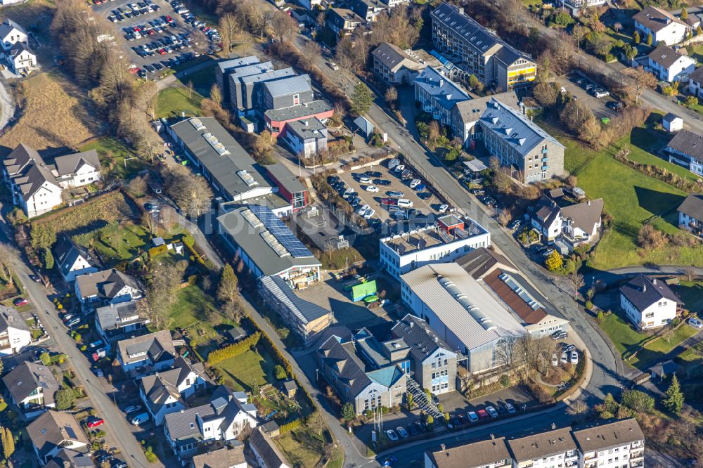 Luftbild Eslohe (Sauerland) - Schulgebäude der Lorenz-Burmann-Schule in Eslohe (Sauerland) im Bundesland Nordrhein-Westfalen, Deutschland