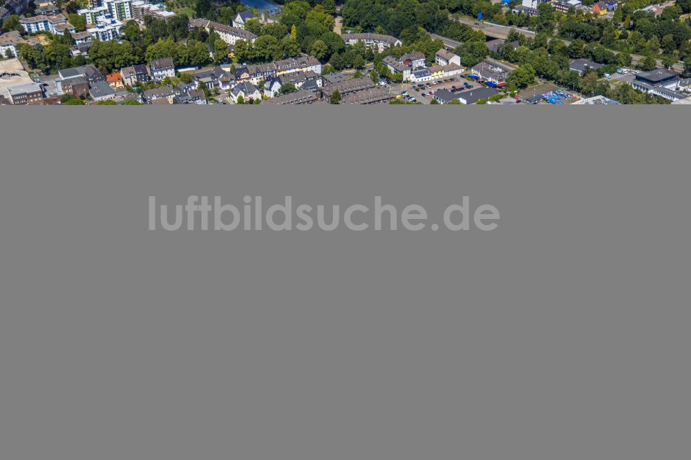 Velbert von oben - Schulgebäude der Martin-Luther-King-Schule Velbert in Velbert im Bundesland Nordrhein-Westfalen, Deutschland