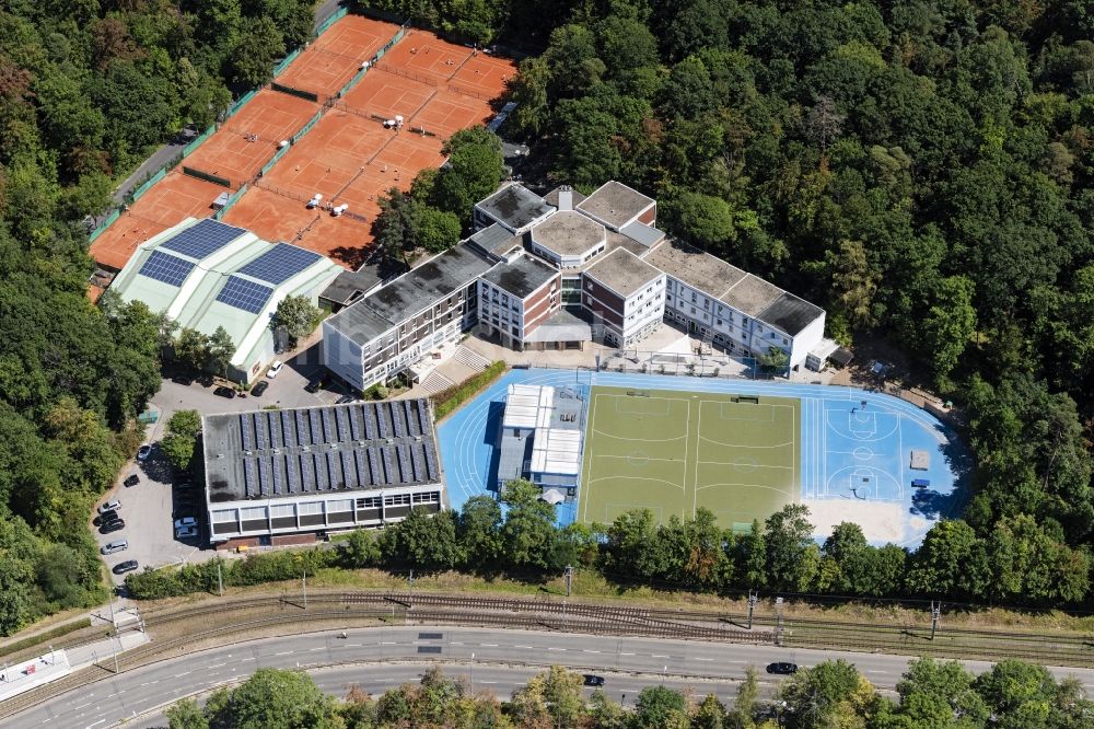 Stuttgart von oben - Schulgebäude der Merz Schule in Stuttgart im Bundesland Baden-Württemberg, Deutschland