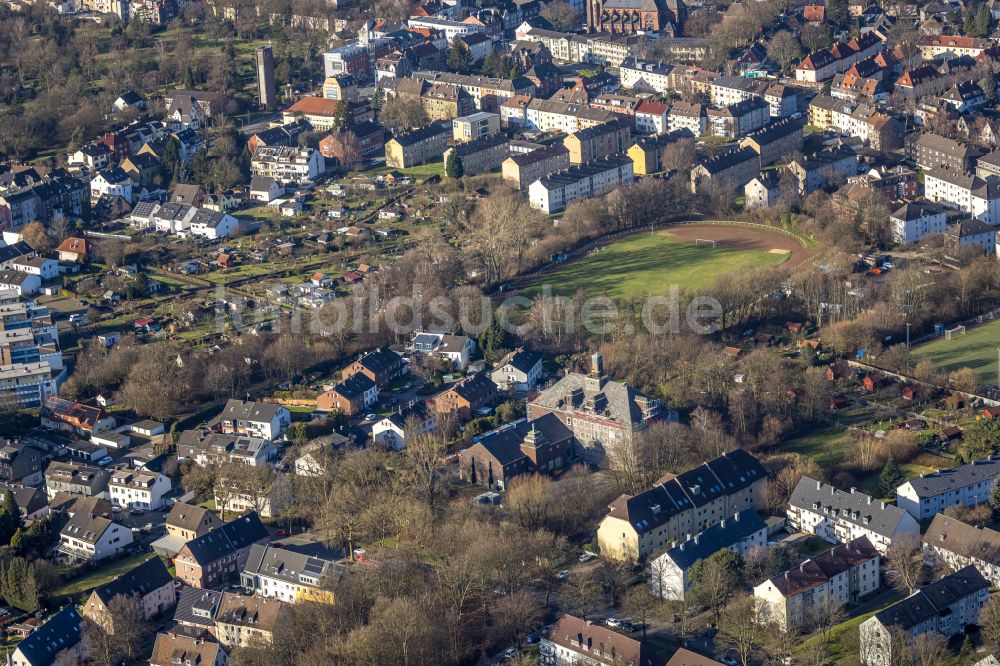 Bochum aus der Vogelperspektive: Schulgebäude Paul-Dohrmann-Schule in Bochum im Bundesland Nordrhein-Westfalen, Deutschland